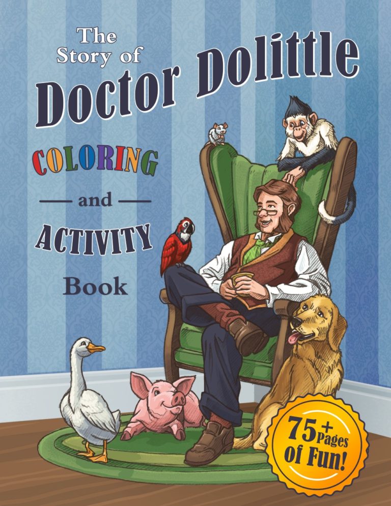 Doctor Dolittle Coloring Book Cover